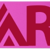 Promotional 12 Badge Satin Ribbon - 50yd Roll - Brilliance- Matte Finish Brite Pink BR50BAR1250