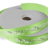 Promotional 1 Badge Satin Ribbon - 100yd Roll - Foil Print Lime Green FP50BAR0110