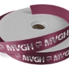 Promotional 1 Badge Satin Ribbon - 25yd Roll - Foil Print Burgundy Red FP50BAR0125