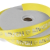 Promotional 1 Badge Satin Ribbon - 25yd Roll - Foil Print Yellow FP50BAR0125
