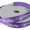 Promotional 1 Badge Satin Ribbon - 25yd Roll - Foil Print Purple FP50BAR0125