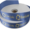 Promotional 1 1/2 Badge Satin Ribbon - 25yd Roll - Foil Print Royal Blue FP50BAR1525