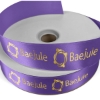 Promotional 1 1/2 Badge Satin Ribbon - 50yd Roll - Foil Print Purple FP50BAR1550