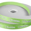 Promotional 5/8 Badge Satin Ribbon - 25yd Roll - Foil Print Lime Green FP50BAR5825