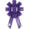 Promotional 22 Bow - Suction Cup Base - Marquee Purple MQ70LAS2224