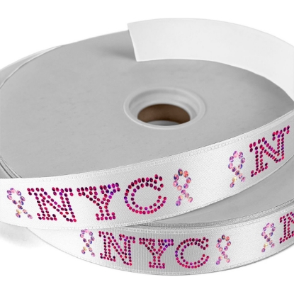 Custom 1 Badge Satin Ribbon - 25yd Roll - Sparkle with Logo SP50BAR0125