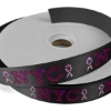 Promotional 1 Badge Satin Ribbon - 25yd Roll - Sparkle Black SP50BAR0125