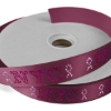Promotional 1 Badge Satin Ribbon - 25yd Roll - Sparkle Burgundy Red SP50BAR0125