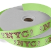 Promotional 1 Badge Satin Ribbon - 25yd Roll - Sparkle Lime Green SP50BAR0125