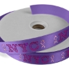 Promotional 1 Badge Satin Ribbon - 25yd Roll - Sparkle Purple SP50BAR0125