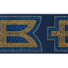 Custom 4 Badge Satin Ribbon - 25yd Roll - Sparkle with Logo SP50BAR0425