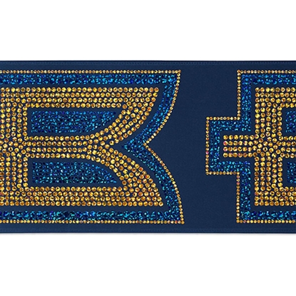 Custom 4 Badge Satin Ribbon - 25yd Roll - Sparkle with Logo SP50BAR0425