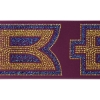 Promotional 4 Badge Satin Ribbon - 25yd Roll - Sparkle Burgundy Red SP50BAR0425