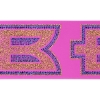 Promotional 4 Badge Satin Ribbon - 25yd Roll - Sparkle Brite Pink SP50BAR0425