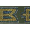 Promotional 4 Badge Satin Ribbon - 25yd Roll - Sparkle Hunter Green SP50BAR0425