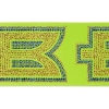Promotional 4 Badge Satin Ribbon - 25yd Roll - Sparkle Lime Green SP50BAR0425