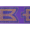 Promotional 4 Badge Satin Ribbon - 25yd Roll - Sparkle Purple SP50BAR0425