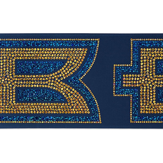 Custom 4 Badge Satin Ribbon - 50yd Roll - Sparkle with Logo SP50BAR0450
