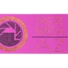 Promotional 5 Badge Satin Ribbon - 25yd Roll - Sparkle Brite Pink SP50BAR0525