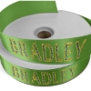 Promotional 1 1/2 Badge Satin Ribbon - 100yd Roll - Sparkle Green SP50BAR1510