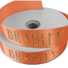 Promotional 1 1/2 Badge Satin Ribbon - 100yd Roll - Sparkle Orange SP50BAR1510