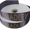 Promotional 1 1/2 Badge Satin Ribbon - 50yd Roll - Sparkle Navy Blue SP50BAR1550