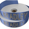 Promotional 1 1/2 Badge Satin Ribbon - 50yd Roll - Sparkle Royal Blue SP50BAR1550