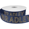 Promotional 1½ Bridal Satin Ribbon - 25yd Roll - Sparkle Navy Blue SP50BRR1525