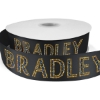 Promotional 1½ Bridal Satin Ribbon - 25yd Roll - Sparkle Black SP50BRR1525