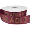 Promotional 1½ Bridal Satin Ribbon - 25yd Roll - Sparkle Burgundy Red SP50BRR1525
