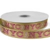 Promotional 7/8 Bridal Satin Ribbon - 100yd Roll - Sparkle Tan SP50BRR7810
