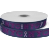 Promotional 7/8 Bridal Satin Ribbon - 50yd Roll - Sparkle Navy Blue SP50BRR7850
