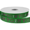 Promotional 7/8 Bridal Satin Ribbon - 50yd Roll - Sparkle Green SP50BRR7850