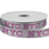 Promotional 7/8 Bridal Satin Ribbon - 50yd Roll - Sparkle Silver SP50BRR7850