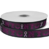 Promotional 7/8 Bridal Satin Ribbon - 50yd Roll - Sparkle Black SP50BRR7850