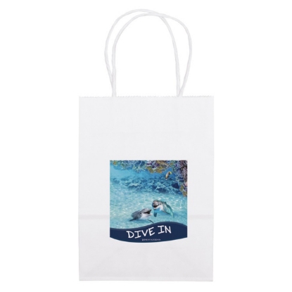 Promotional Pup - White Shopper - Chromatic with Logo CR10WHS0508