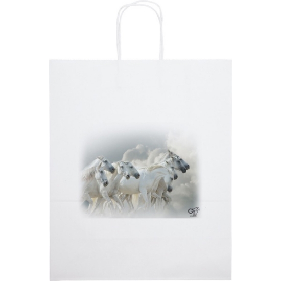 Promotional Citation - White Shopper - Chromatic with Logo CR10WHS1315