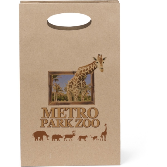 Promotional Donna - Eco Die Cut Shoppers - Chromatic with Logo CR11ECD0813