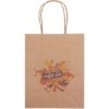 Promotional Eco Mini - Kraft-Brown Shopper - Chromatic with Logo CR11ECS0810