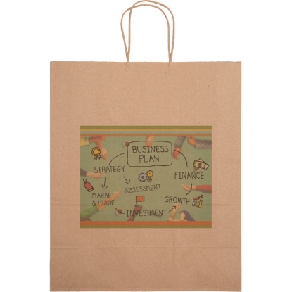Promotional Eco Citation - Kraft-Brown Shopper - Chromatic with Logo CR11ECS1315
