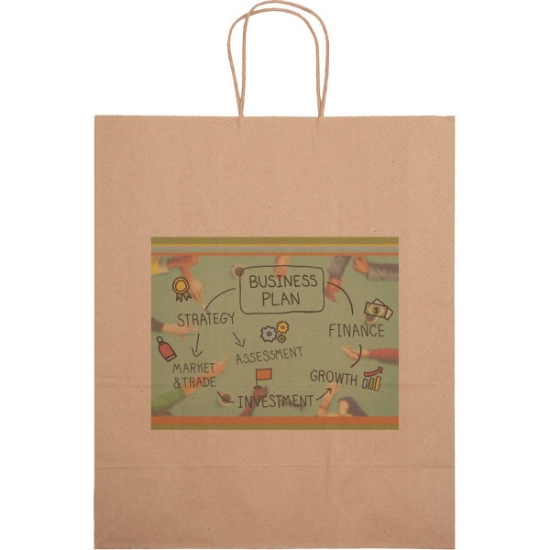 Promotional Eco Citation - Kraft-Brown Shopper - Chromatic with Logo CR11ECS1315