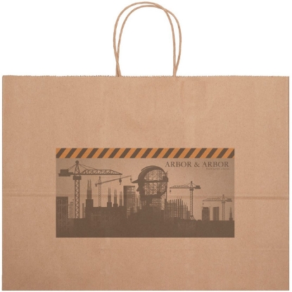 Promotional Eco Vogue - Kraft-Brown Shopper - Chromatic with Logo CR11ECS1612