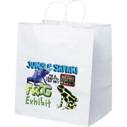 Promotional Brute - White Shopper - ColorVista with Logo CV10WHS1415