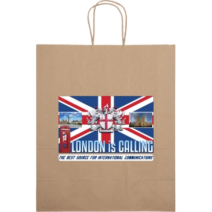 Promotional Eco Citation - Kraft-Brown Shopper - ColorVista with Logo CV11ECS1315