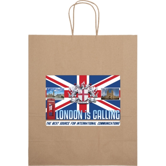 Promotional Eco Citation - Kraft-Brown Shopper - ColorVista with Logo CV11ECS1315