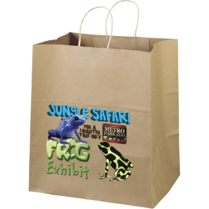 Promotional Eco Brute - Kraft-Brown Shopper - ColorVista with Logo CV11ECS1415