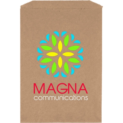 Promotional 7 1/2W x 10 1/2H Merchandise Bag - ColorVista with Logo CV11MEB0710
