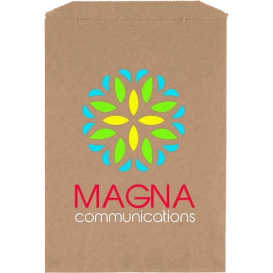 Promotional 7 1/2W x 10 1/2H Merchandise Bag - ColorVista with Logo CV11MEB0710