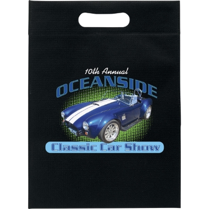 Promotional 10W x 14H - Non-Woven Die Cut Bag -ColorVista with Logo CV30NOD1014
