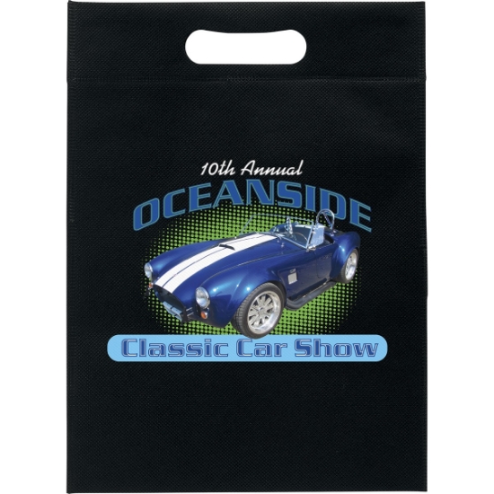 Promotional 10W x 14H - Non-Woven Die Cut Bag -ColorVista with Logo CV30NOD1014